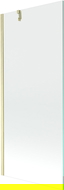 Mexen Next Duschwand 1-flügelig 80 x 150 cm, transparent, gebürstet gold - 895-080-000-00-00-55