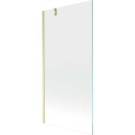 Mexen Next Badewannen-Faltwand 1-teilig 90 x 150 cm, transparent, gebürstetes Gold - 895-090-000-00-00-55