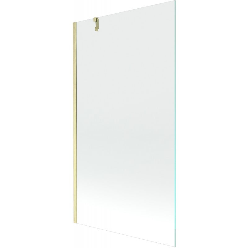 Mexen Next Duschabtrennung 1-flügelig 100 x 150 cm, transparent, gebürstetes Gold - 895-100-000-00-00-55