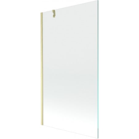 Mexen Next Duschabtrennung 1-flügelig 100 x 150 cm, transparent, gebürstetes Gold - 895-100-000-00-00-55