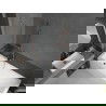 Mexen Next badwand 1-delig 50 x 150 cm, transparant, geborsteld koper - 895-050-000-00-00-65