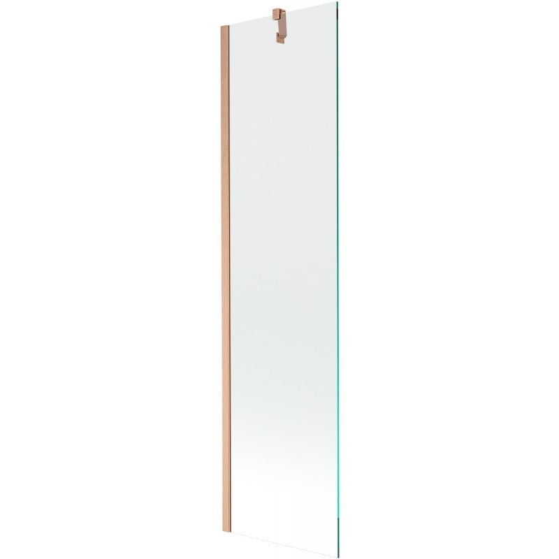 Mexen Next Badewannenwand 1-flügelig 50 x 150 cm, transparent, gebürstetes Kupfer - 895-050-000-00-00-65