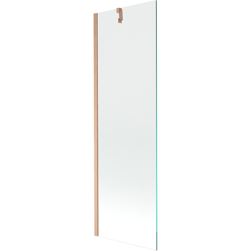 Mexen Next vanniparavann, 1-osaline, 60 x 150 cm, läbipaistev, harjatud vask - 895-060-000-00-00-65