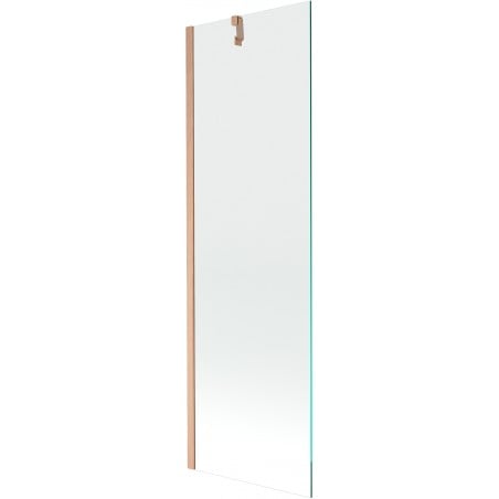 Mexen Next jednokrilni paravan za kadu 60 x 150 cm, proziran, brušena bakar - 895-060-000-00-00-65