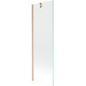Mexen Next Badewannenwand 1-flügelig 60 x 150 cm, transparent, gebürstetes Kupfer - 895-060-000-00-00-65