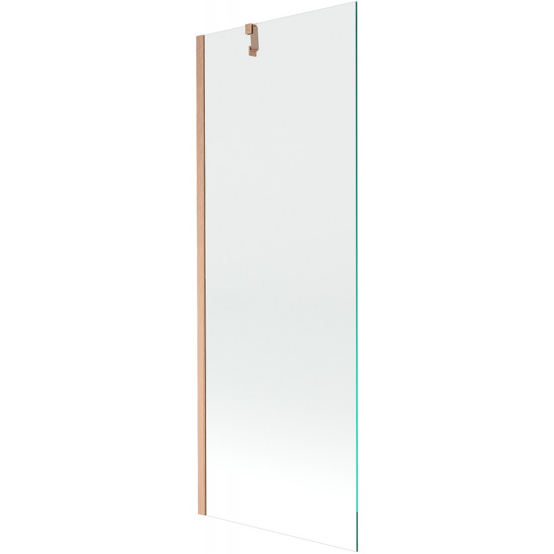 Mexen Next badwand 1-delig 70 x 150 cm, transparant, geborsteld koper - 895-070-000-00-00-65