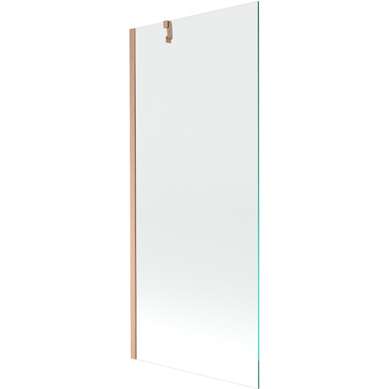 Mexen Next Badewannenfaltwand 1-flügelig 80 x 150 cm, transparent, gebürstetes Kupfer - 895-080-000-00-00-65