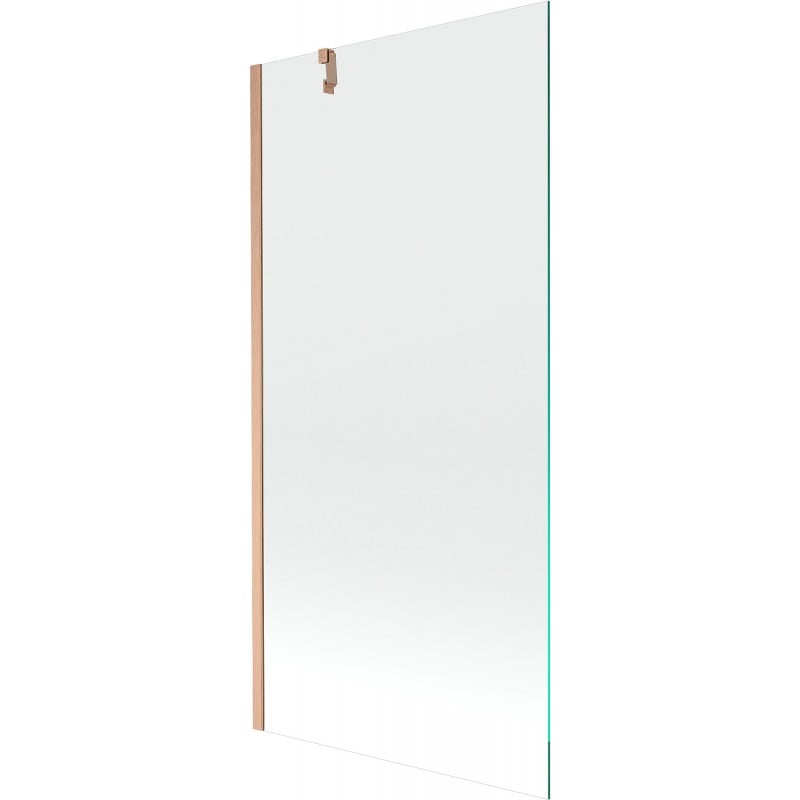 Mexen Next einteilige Badewannenabtrennung 90 x 150 cm, transparent, gebürstetes Kupfer - 895-090-000-00-00-65