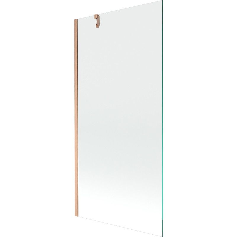 Mexen Next paravan za kadu 1-krilni 90 x 150 cm, transparentan, četkana mjed - 895-090-000-00-00-65