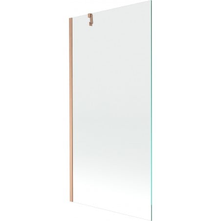 Mexen Next einteilige Badewannenabtrennung 90 x 150 cm, transparent, gebürstetes Kupfer - 895-090-000-00-00-65