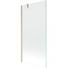 Mexen Next einteilige Badewannenabtrennung 90 x 150 cm, transparent, gebürstetes Kupfer - 895-090-000-00-00-65