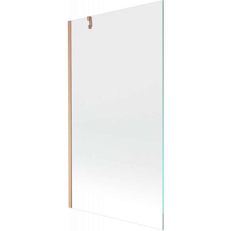 Mexen Next Duschwand 1-flügelig 100 x 150 cm, transparent, gebürstetes Kupfer - 895-100-000-00-00-65