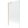 Mexen Next bathtub screen 1-wing 100 x 150 cm, transparent, brushed copper - 895-100-000-00-00-65