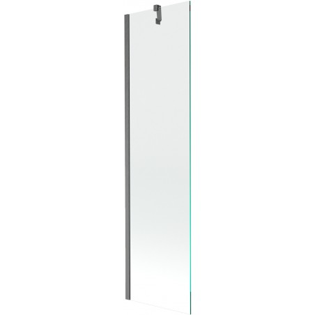 Mexen Next yhden paneelin suihkuseinä 50 x 150 cm, läpinäkyvä, gun gray harjattu - 895-050-000-00-00-66