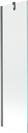 Mexen Next duschvägg med en panel 50 x 150 cm, transparent, borstad vapengrå - 895-050-000-00-00-66
