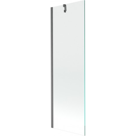 Mexen Next badwand 1-deurs 60 x 150 cm, transparant, geborsteld gungrijs - 895-060-000-00-00-66