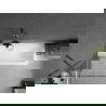 Mexen Next badwand 1-delig 70 x 150 cm, transparant, geborsteld kanongrijs - 895-070-000-00-00-66
