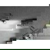 Mexen Next badwand enkelvoudige vouw 80 x 150 cm, transparant, geweergrijs geborsteld - 895-080-000-00-00-66