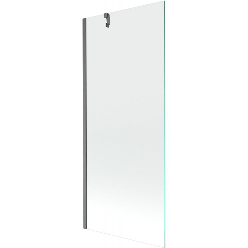 Mexen Next badwand enkelvoudige vouw 80 x 150 cm, transparant, geweergrijs geborsteld - 895-080-000-00-00-66