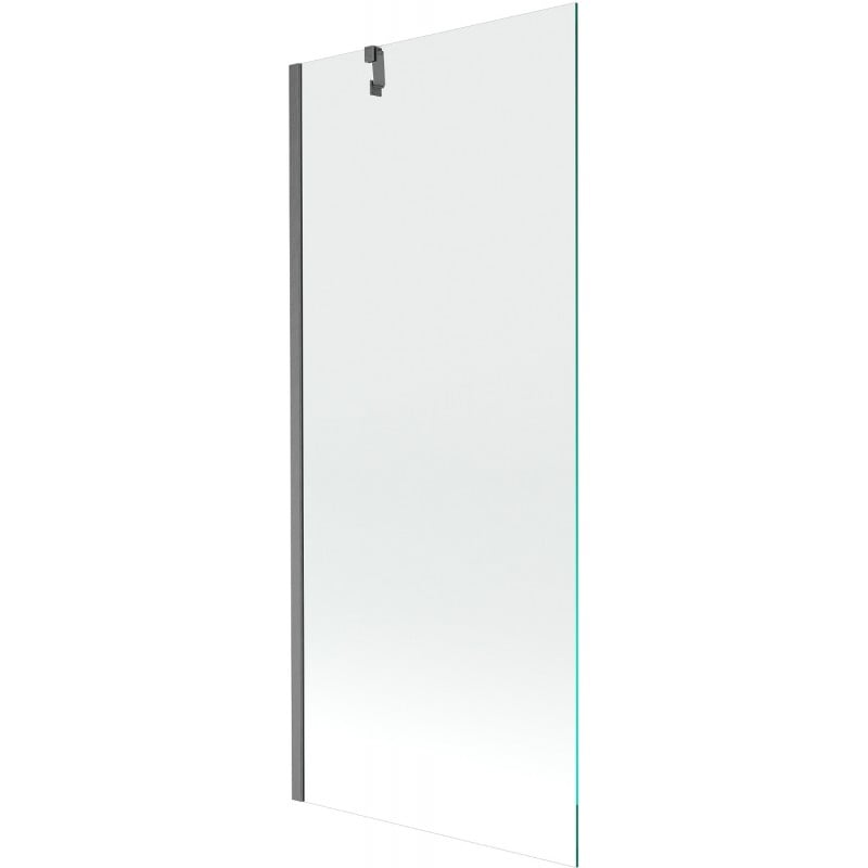 Mexen Next Wannenschirm 1-flügelige 80 x 150 cm, transparent, gun gray gebürstet - 895-080-000-00-00-66