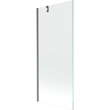 Mexen Next Wannenschirm 1-flügelige 80 x 150 cm, transparent, gun gray gebürstet - 895-080-000-00-00-66