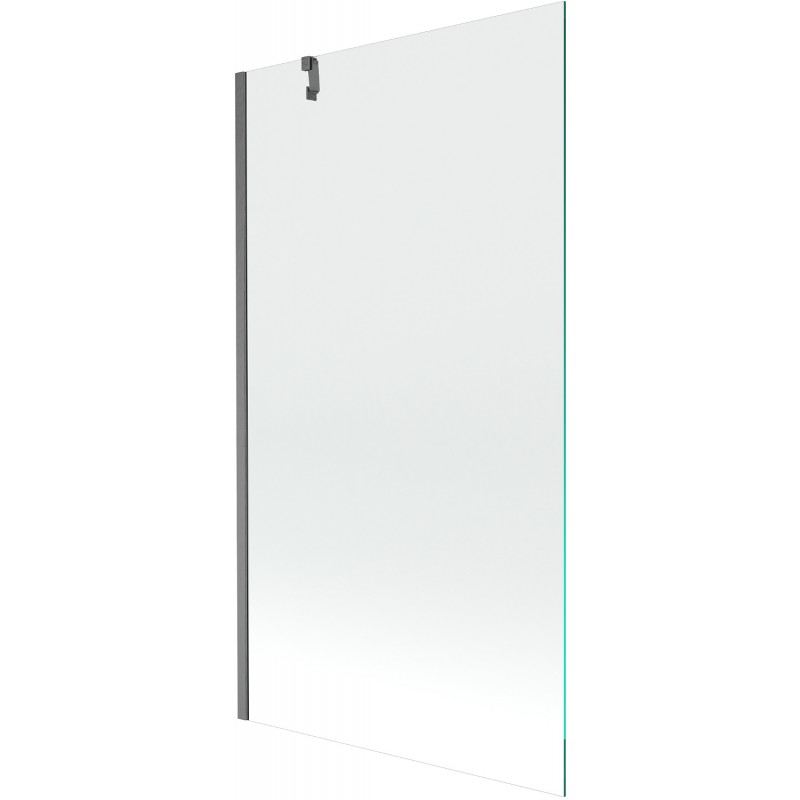Mexen Next badwand 1-delig 100 x 150 cm, transparant, geweergrijs geborsteld - 895-100-000-00-00-66
