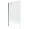Mexen Next Badewannenwand 1-flügelig 100 x 150 cm, transparent, gebürstet Gun Grey - 895-100-000-00-00-66
