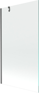 Mexen Next 1-siivoinen suihkuseinä 100 x 150 cm, läpinäkyvä, harjattu aseharmaa - 895-100-000-00-00-66