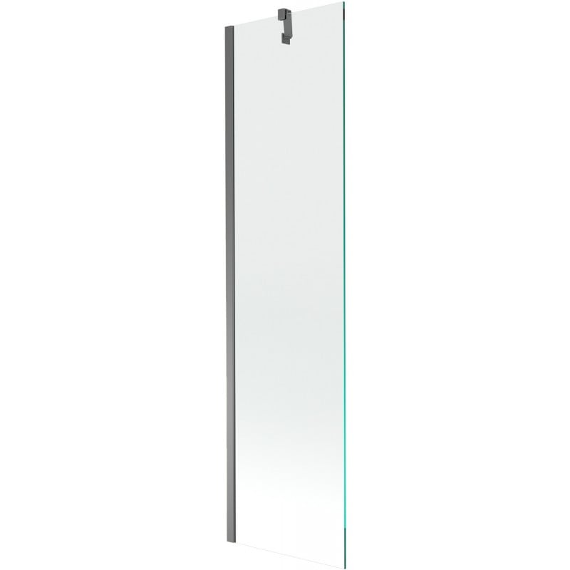 Mexen Next Badewannenabtrennung 1-flügelig 50 x 150 cm, transparent, Gun Metal - 895-050-000-00-00-95