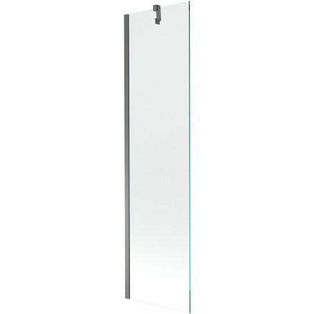Mexen Next pára-vento de banho com 1 painel 50 x 150 cm, transparente, metal de cano - 895-050-000-00-00-95
