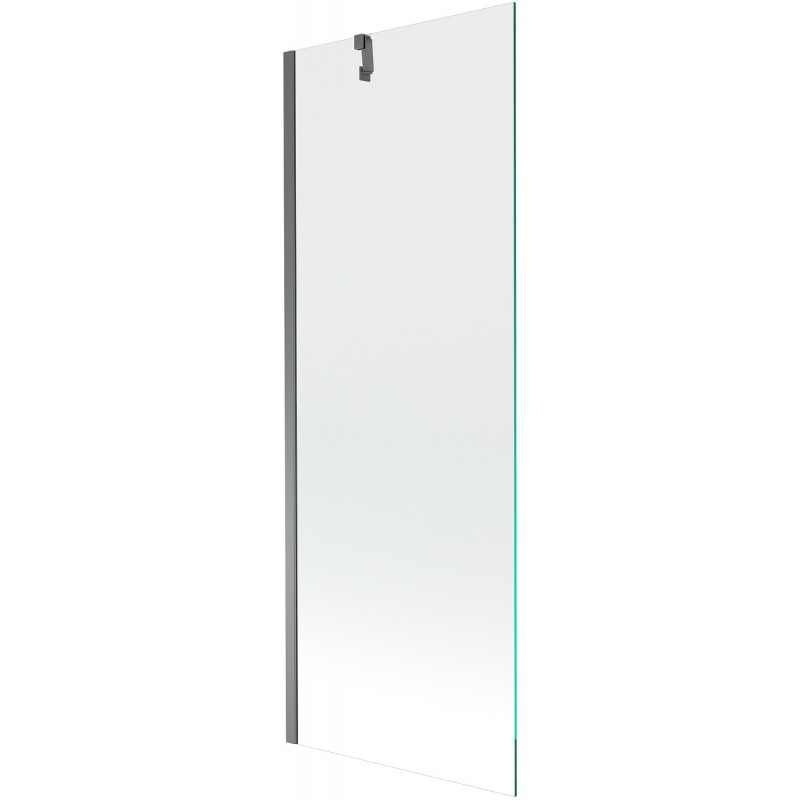 Mexen Next Badewannenwand 1-flügelig 70 x 150 cm, transparent, Gun Metal - 895-070-000-00-00-95