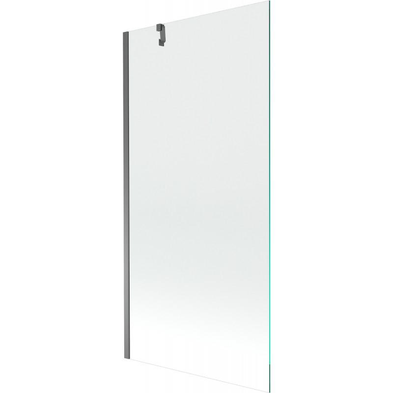 Mexen Next Badewannenwand 1-flügelig 90 x 150 cm, transparent, Gun Metal - 895-090-000-00-00-95