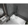 Mexen Next 1-Panel Bathtub Screen 100 x 150 cm, Transparent, Gun Metal - 895-100-000-00-00-95