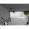 Mexen Next 1-Panel Bathtub Screen 100 x 150 cm, Transparent, Gun Metal - 895-100-000-00-00-95