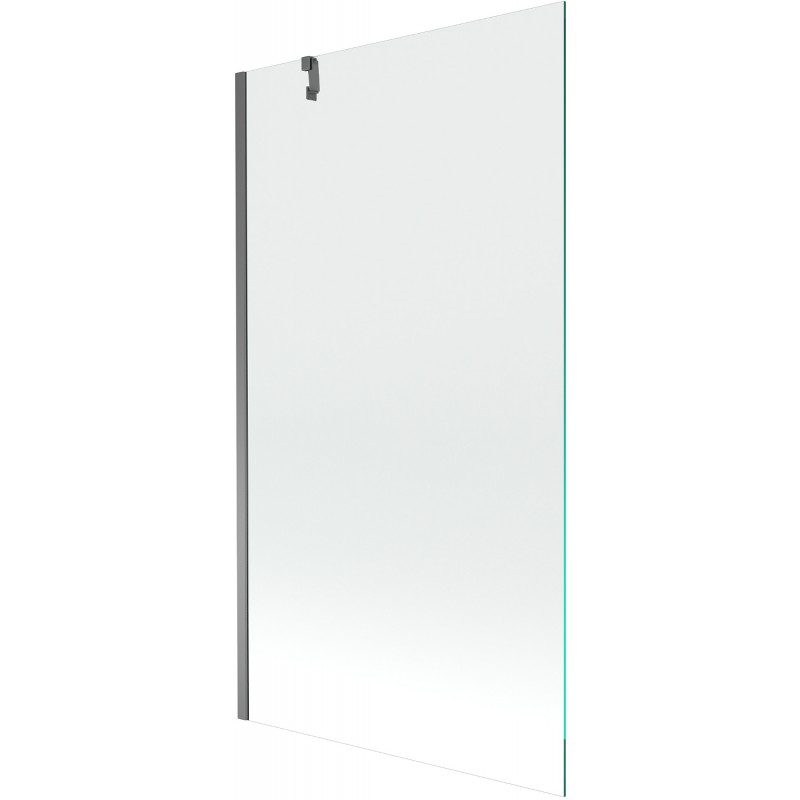 Mexen Next badwandafscherming 1-vleugelig 100 x 150 cm, transparant, kanonnenmetaal - 895-100-000-00-00-95