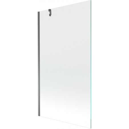 Mexen Next badwandafscherming 1-vleugelig 100 x 150 cm, transparant, kanonnenmetaal - 895-100-000-00-00-95