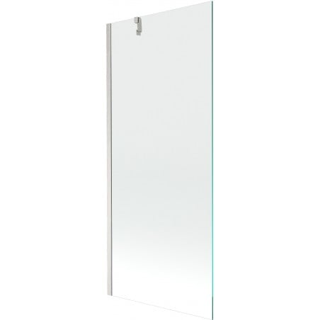 Mexen Next Badewannenabtrennung 1-flügelig 80 x 150 cm, transparent, gebürstetes Nickel - 895-080-000-00-00-97