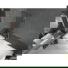 Mexen Next Badewannenabtrennung 1-flügelig 90 x 150 cm, transparent, gebürsteter Nickel - 895-090-000-00-00-97