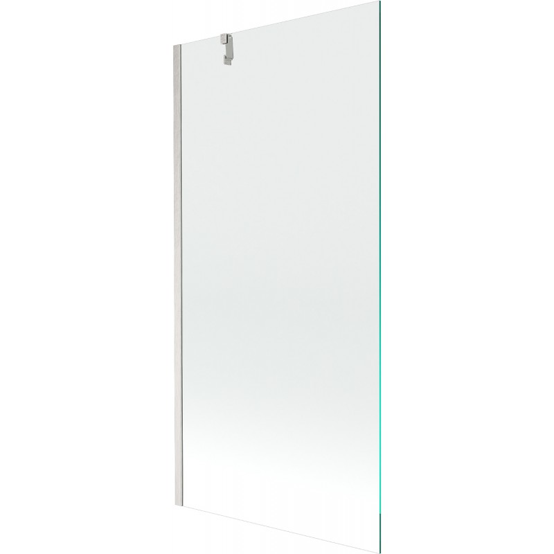 Mexen Next Badewannenabtrennung 1-flügelig 90 x 150 cm, transparent, gebürsteter Nickel - 895-090-000-00-00-97