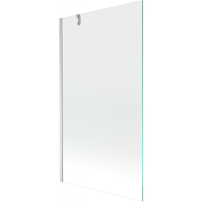 Mexen Next Badewannenabtrennung 1-flügelig 100 x 150 cm, transparent, gebürstetes Nickel - 895-100-000-00-00-97