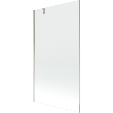 Mexen Next Badewannenabtrennung 1-flügelig 100 x 150 cm, transparent, gebürstetes Nickel - 895-100-000-00-00-97