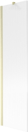 Mexen Next 1-winged bath screen 50 x 150 cm, stripes, brushed gold - 895-050-000-00-09-55
