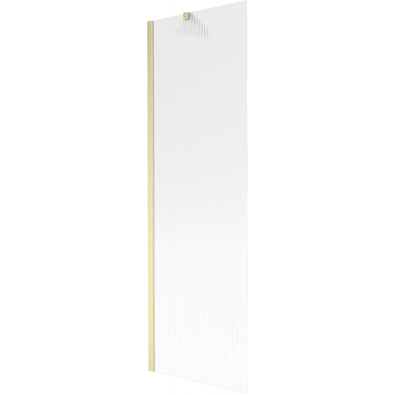 Mexen Next Badewannenwand 1-flügelig 60 x 150 cm, Streifen, gebürstetes Gold - 895-060-000-00-09-55