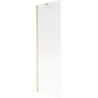 Mexen Next Badewannenwand 1-flügelig 60 x 150 cm, Streifen, gebürstetes Gold - 895-060-000-00-09-55