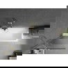 Mexen Next Badewannenwand 1-flügelig 60 x 150 cm, Streifen, gebürstetes Gold - 895-060-000-00-09-55