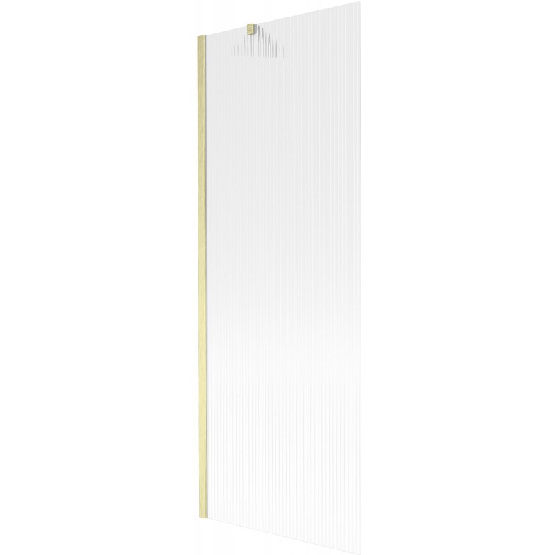 Mexen Next badwand scherm 1-vleugelig 70 x 150 cm, strepen, goud geborsteld - 895-070-000-00-09-55
