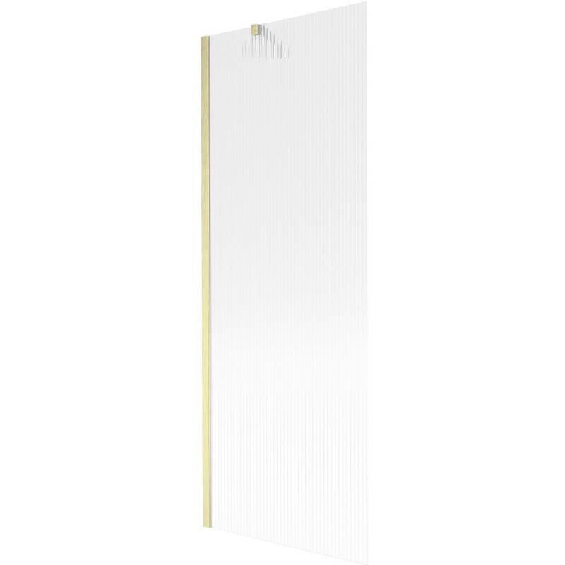 Mexen Next pregrada za kadu s jednim krilom 70 x 150 cm, prugasto, zlatno brušeno - 895-070-000-00-09-55