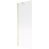 Mexen Next Wannenspritzschutz 1-flügelig 70 x 150 cm, Streifenmuster, gebürstetes Gold - 895-070-000-00-09-55