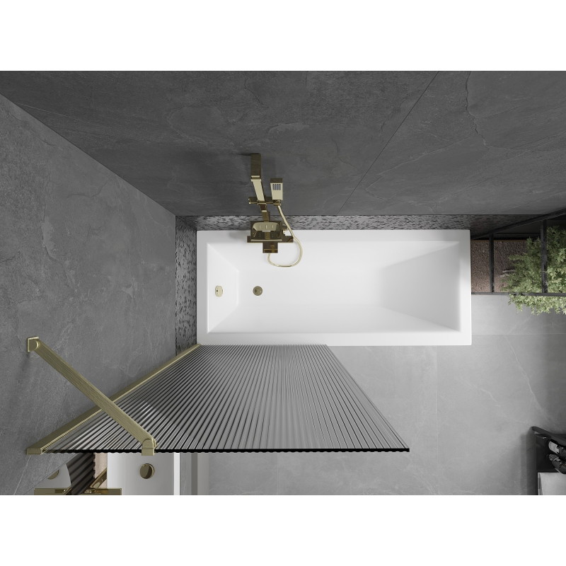 Mexen Next vannitoa üksiosa ekraan 80 x 150 cm, triibuline, kuldne harjatud - 895-080-000-00-09-55
