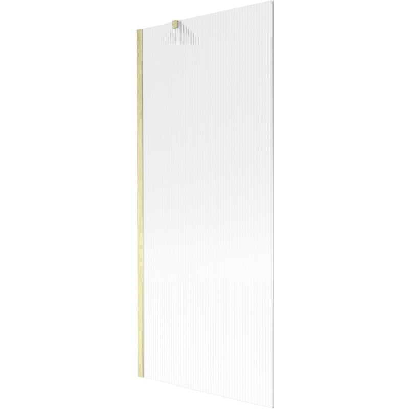 Mexen Next jednokrilni paravan za kadu 80 x 150 cm, pruge, zlatni brušeni - 895-080-000-00-09-55